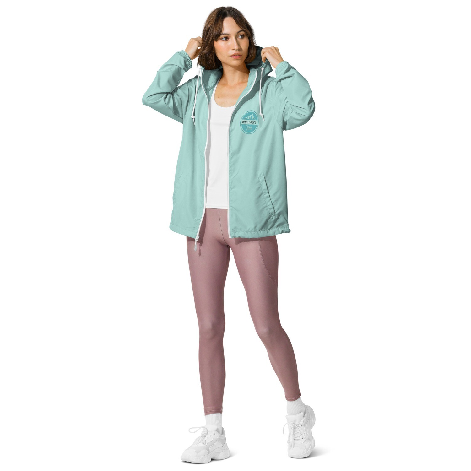 HikerBabes lightweight zip up windbreaker