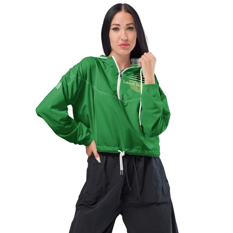 Hikerbabes Leave No Trace cropped windbreaker