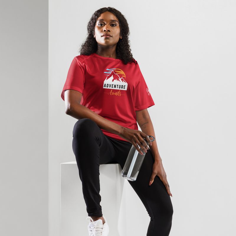 Adventure Awaits Hikerbabes Unisex sports jersey
