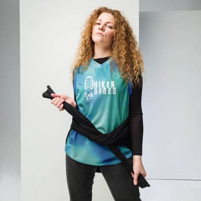 Hikerabes Recycled unisex basketball jersey