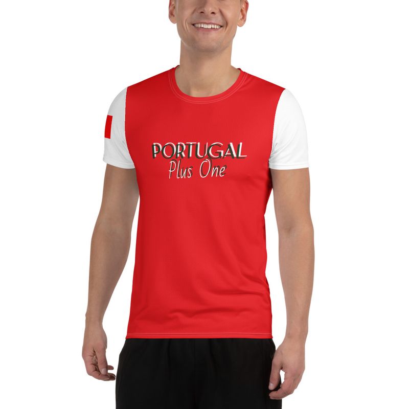 Portugal plus one athletic t-shirt