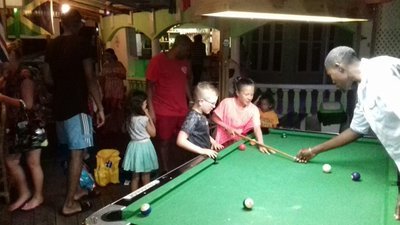 Play Pool and Eat