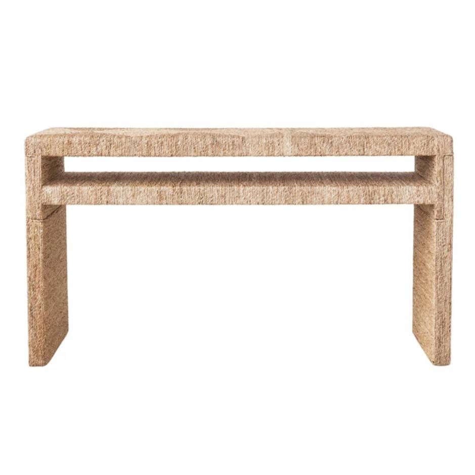 Water Hyacinth Hand Woven Console