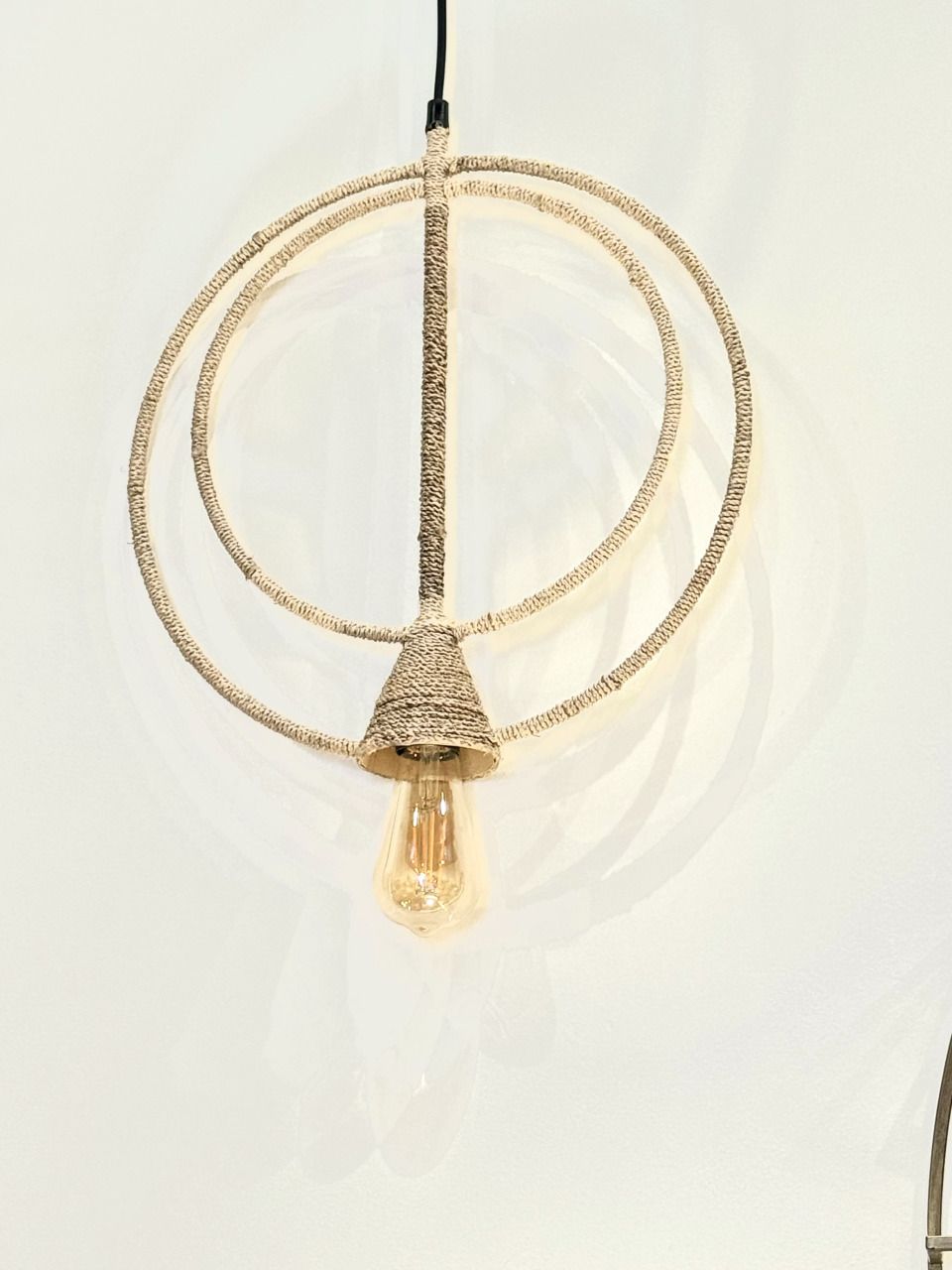 Jute Circle Pendant