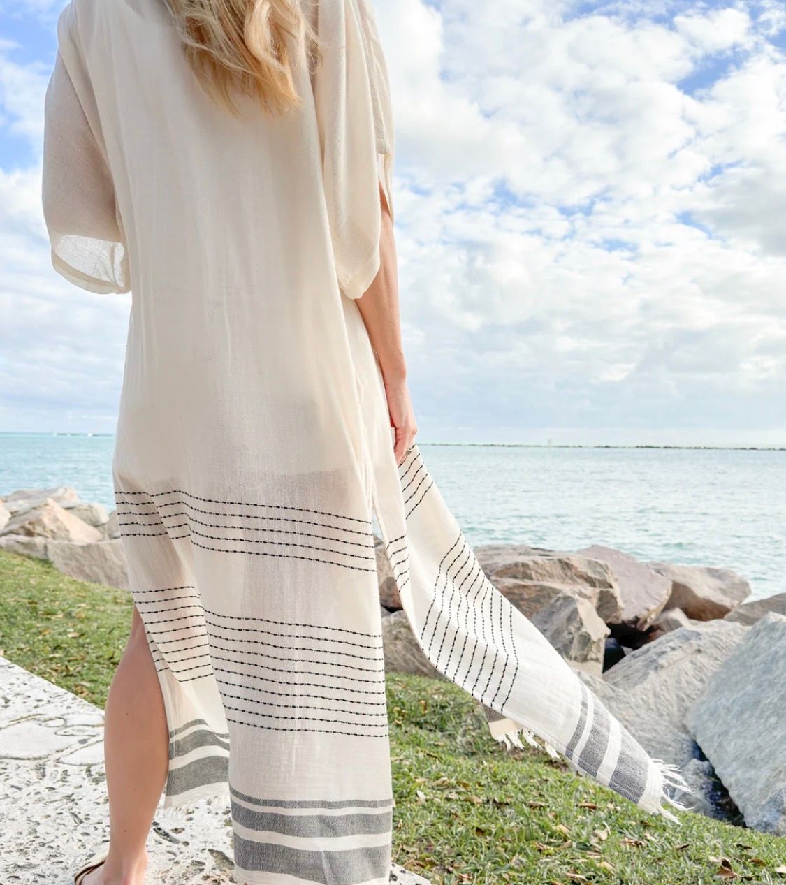 Turkish Cotton Striped Wrap