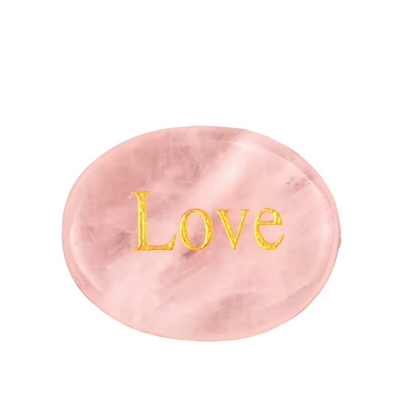 Rose Quartz Spiritual Oval Thumb-Press Healing Stone - "LOVE" Rose Quartz Spiritual Oval Thumb-Press Healing Stone - "LOVE"