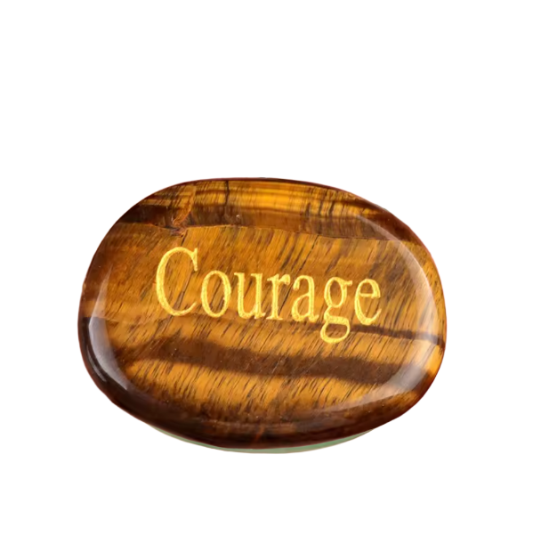 Tiger's Eye Spiritual Oval Thumb-Press Healing Stone - "COURAGE" Tiger's Eye Spiritual Oval Thumb-Press Healing Stone - "COURAGE"
