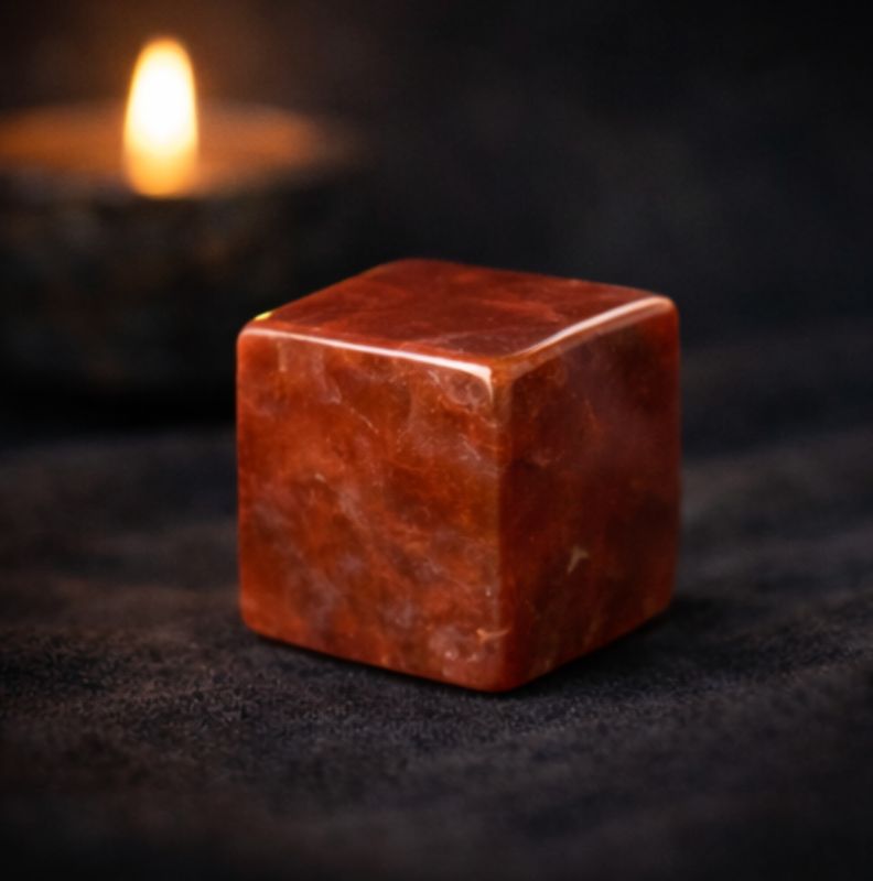 Varyn Red Jasper - Natural Healing Stone Cube