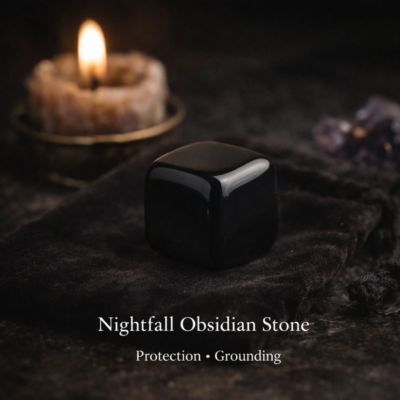 Nightfall Obsidian - Natural Healing Stone Cube