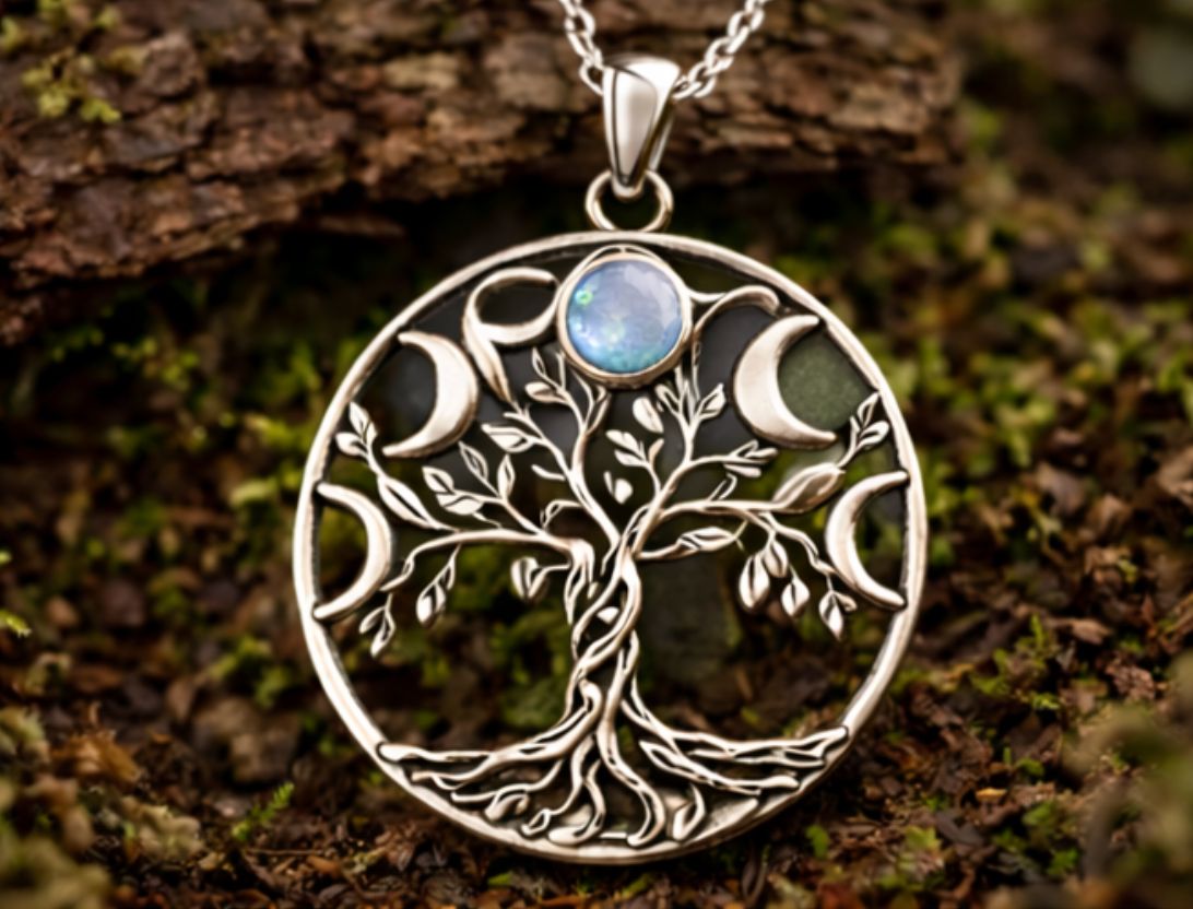 Elarune Phase Pendant - Growth / Calm / Grounding