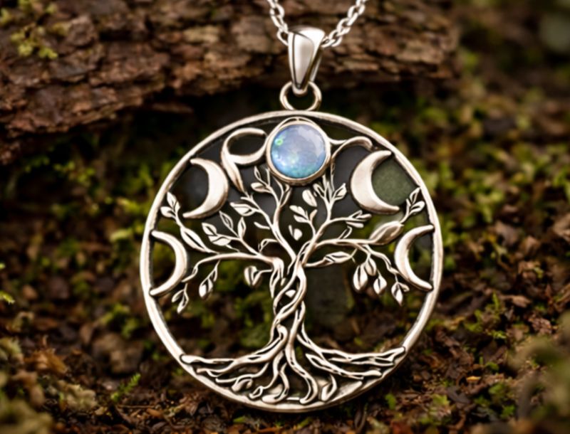 Elarune Phase Pendant - Growth / Calm / Grounding