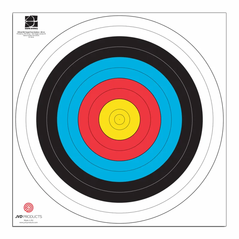 JVD Target Face FITA 80 cm