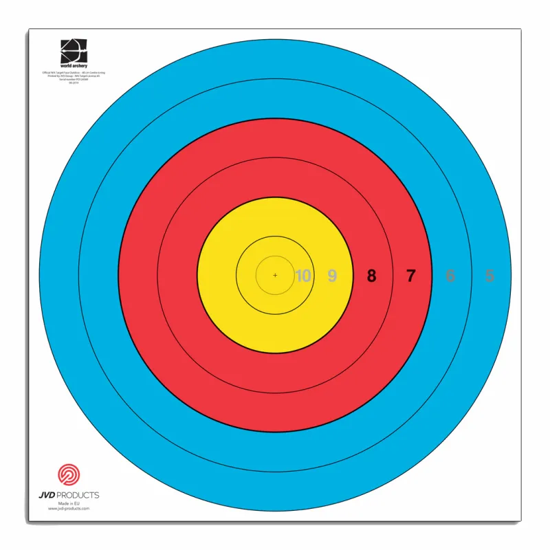 JVD Target Face FITA 80 cm 5-10 Spot JVD Target Face FITA 80 cm 5-10 Spot