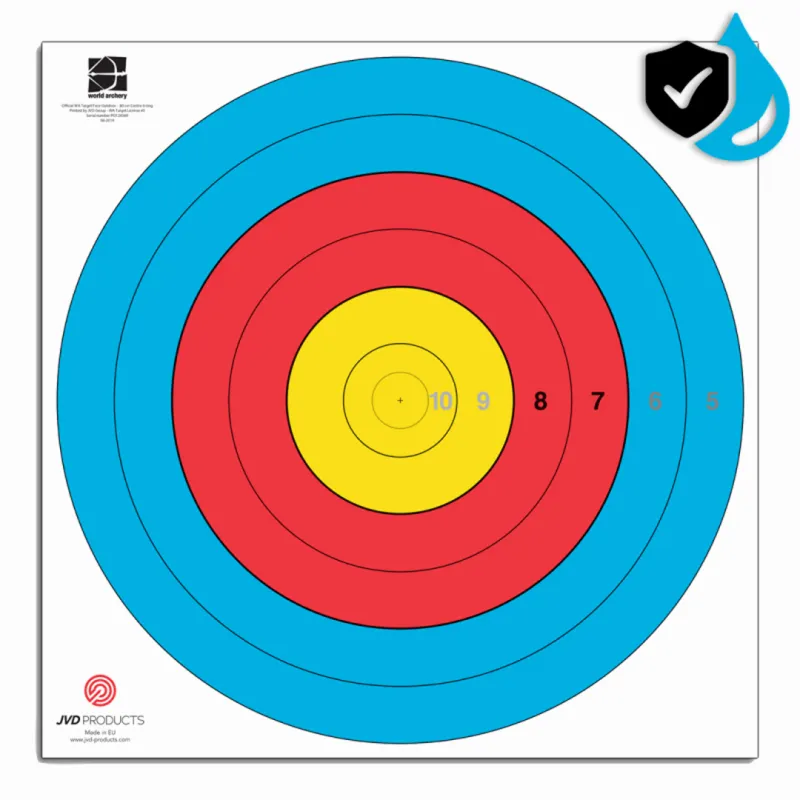 JVD Target Face FITA 80 cm 5-10 Spot - Waterproof JVD Target Face FITA 80 cm 5-10 Spot - Waterproof