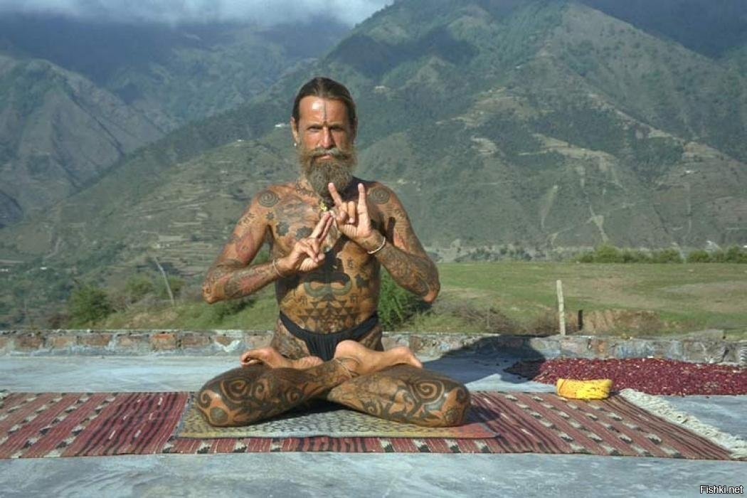 Медитация на гвоздях. Йога Рейнхард Гамментхаллер. Йогин Дзогчен. Йога Индия.