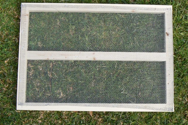 Gauze - galvanised iron for under lid 8/10 frame