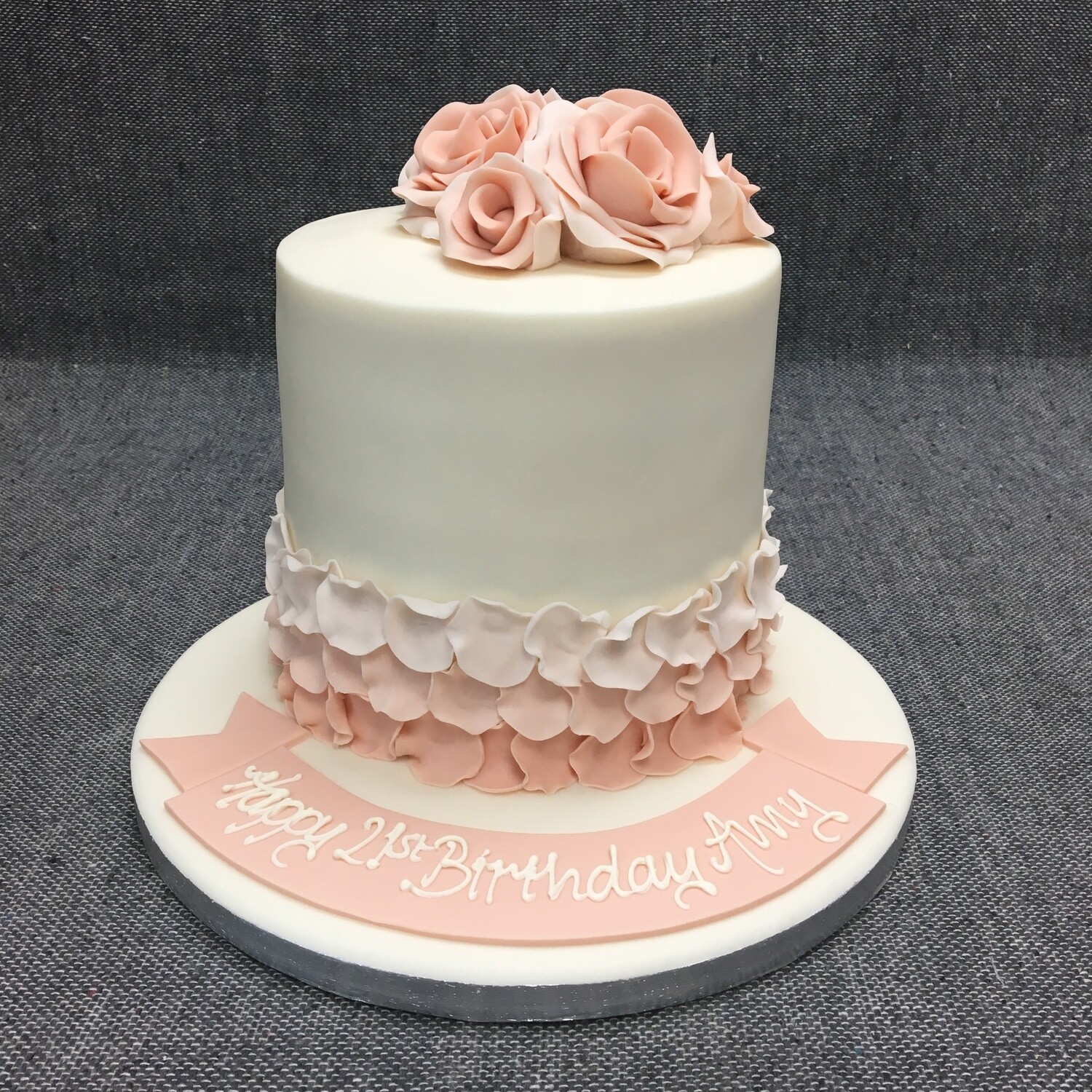 Tall Rose Petal Cake