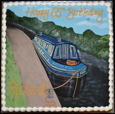 10" With Canal Boat Scene