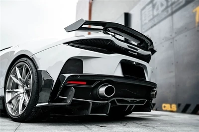McLaren GT rear bumper side fins