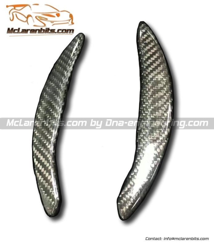 mclaren mp4-12c, 675lt, 650s, 570S and 540C paddle shift extension in carbon fiber