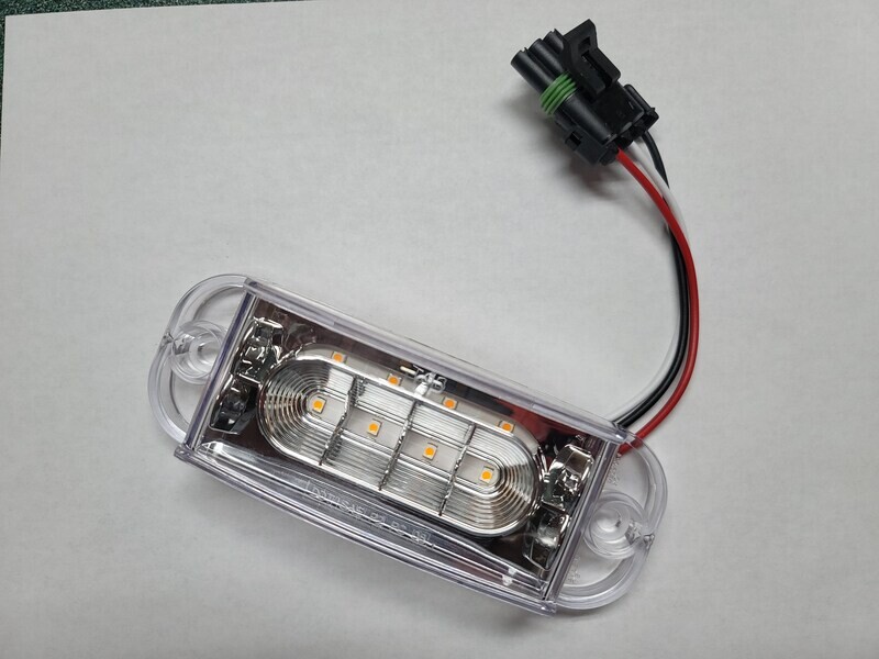 Timpte LED Mid-Ship Turn Signal - Clear Lens with Amber Diode ('09 & up)