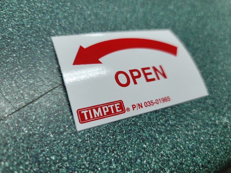 Timpte Open Arrow Decal (Left)