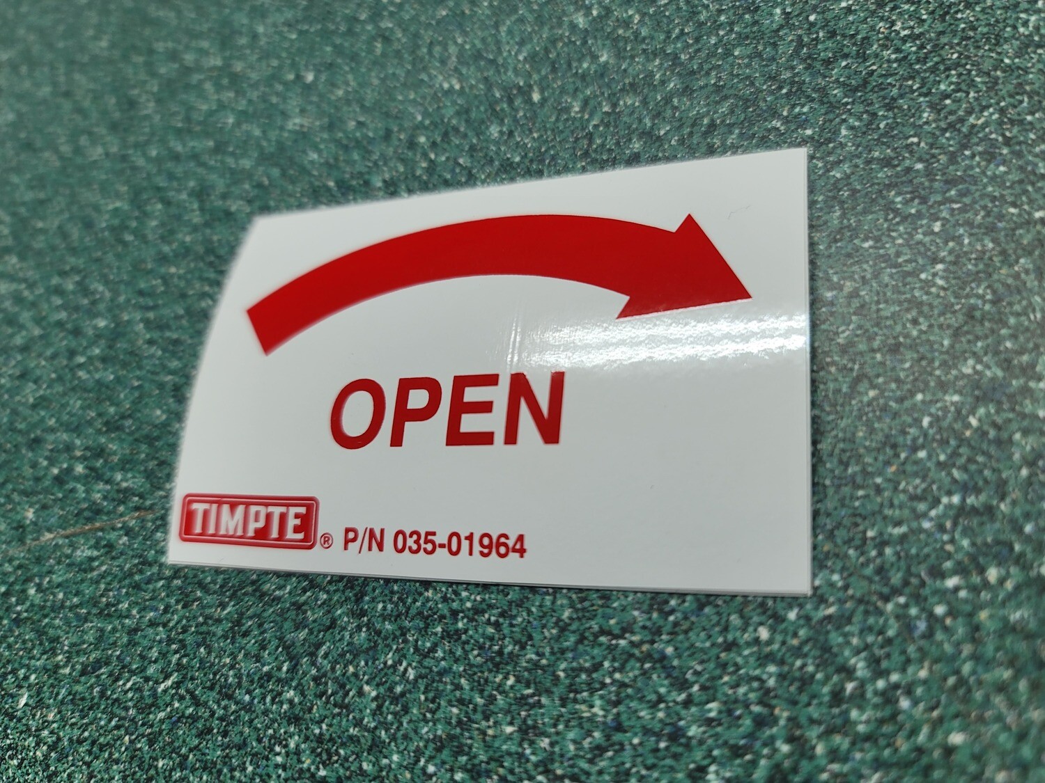 Timpte Open Arrow Decal (Right)