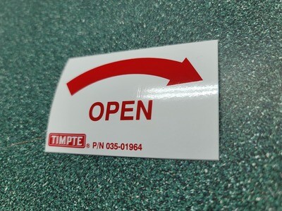 Timpte Open Arrow Decal (Right)