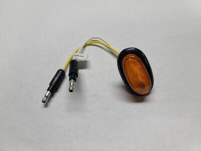 Amber Oval Clearance Light 1-5/8" X 3/4"