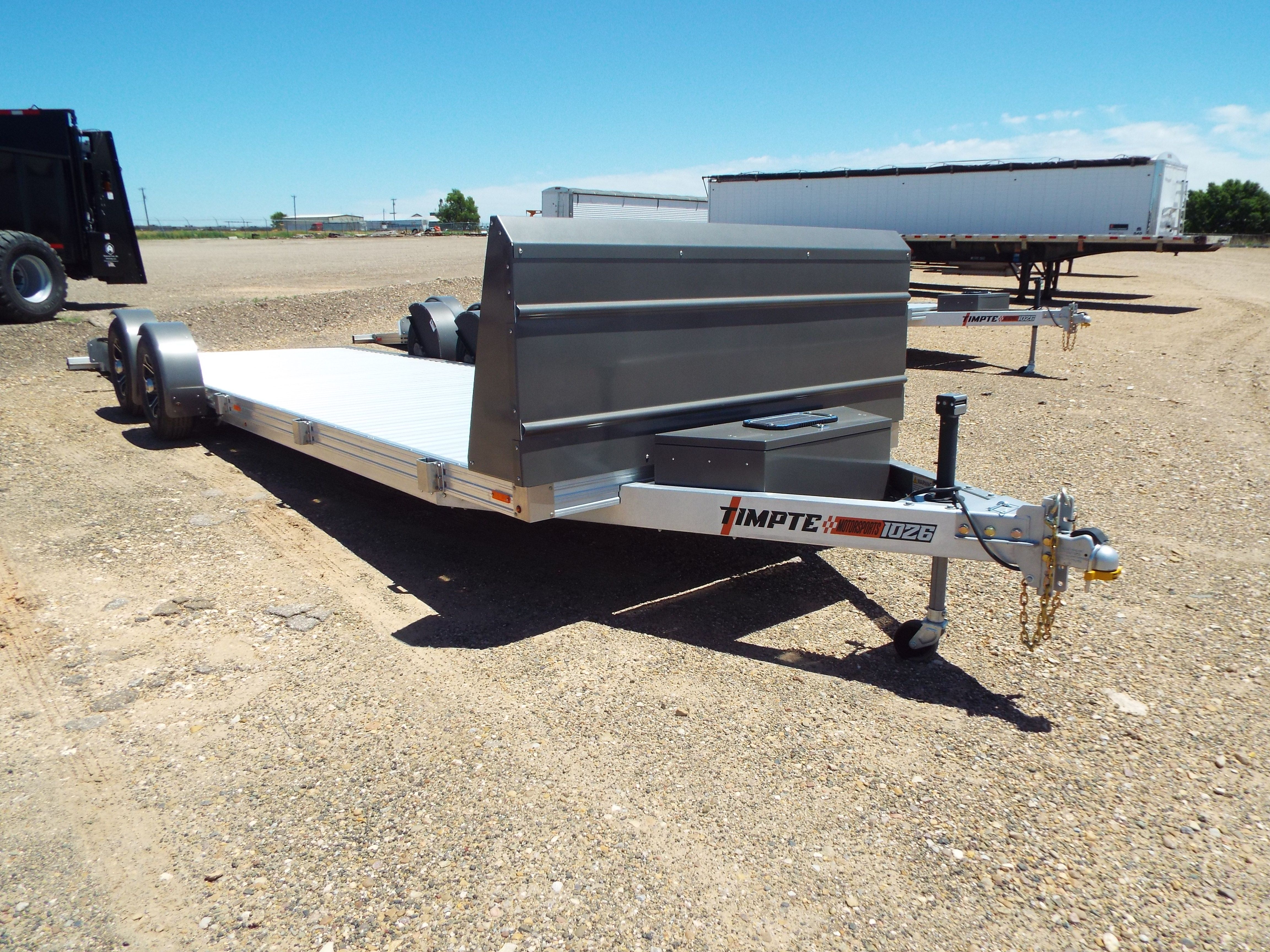 In Stock: Amarillo - 2025  Timpte Motorsports  Hydraulic EZ Series Trailer -10k 26 Foot Deck - TE002841