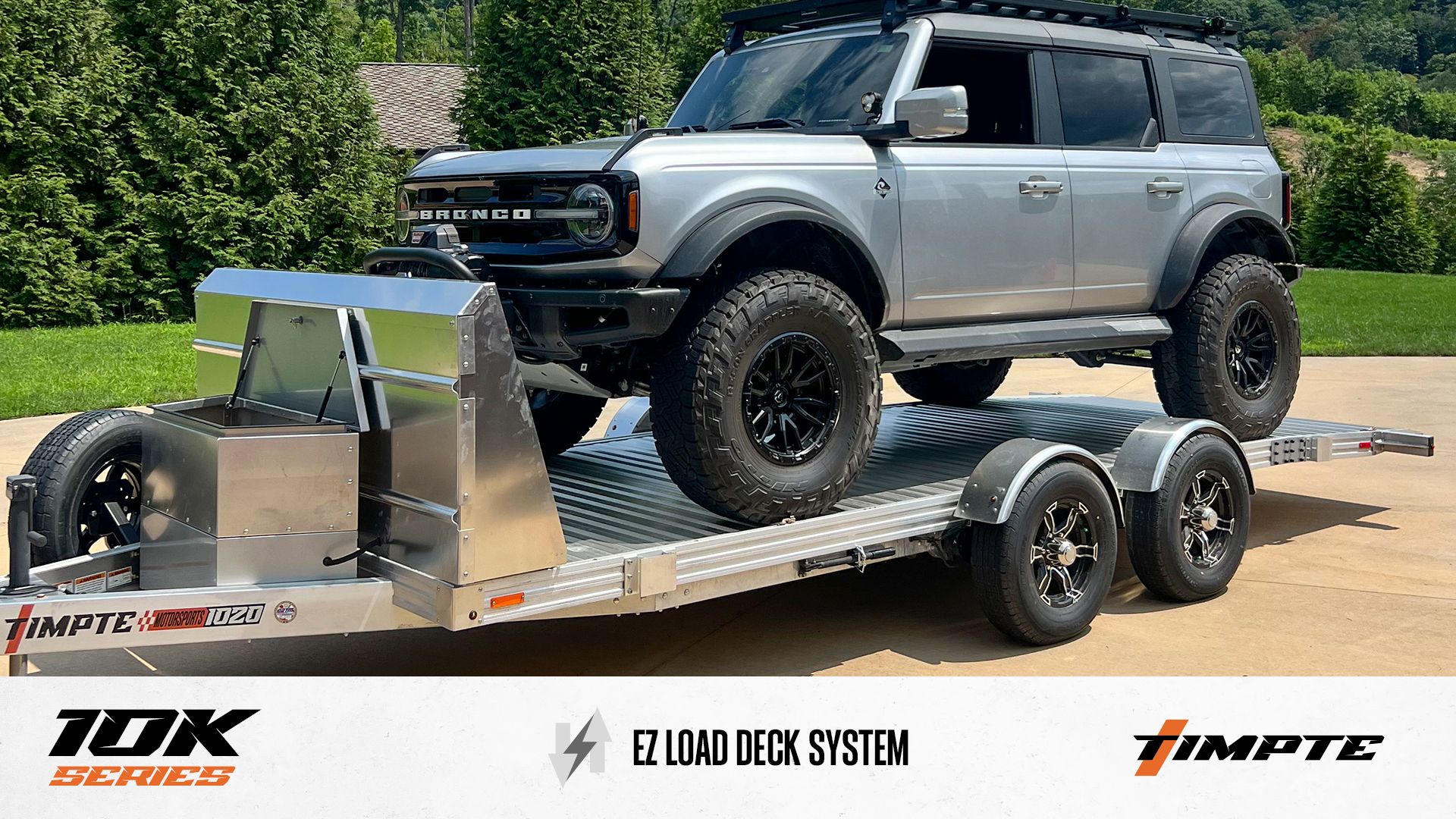 * Deal Pending - In Stock: Amarillo, TX -2026  Timpte Motorsports  Hydraulic EZ Series Trailer -10k 20 Foot Deck - TE003437