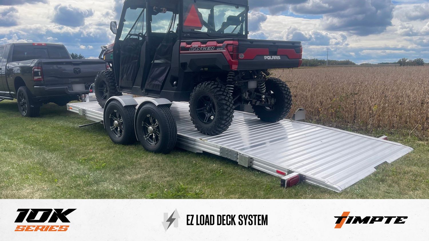 In Production -2026  Timpte Motorsports  Hydraulic EZ Series Trailer -10k 20 Foot Deck - TBA113