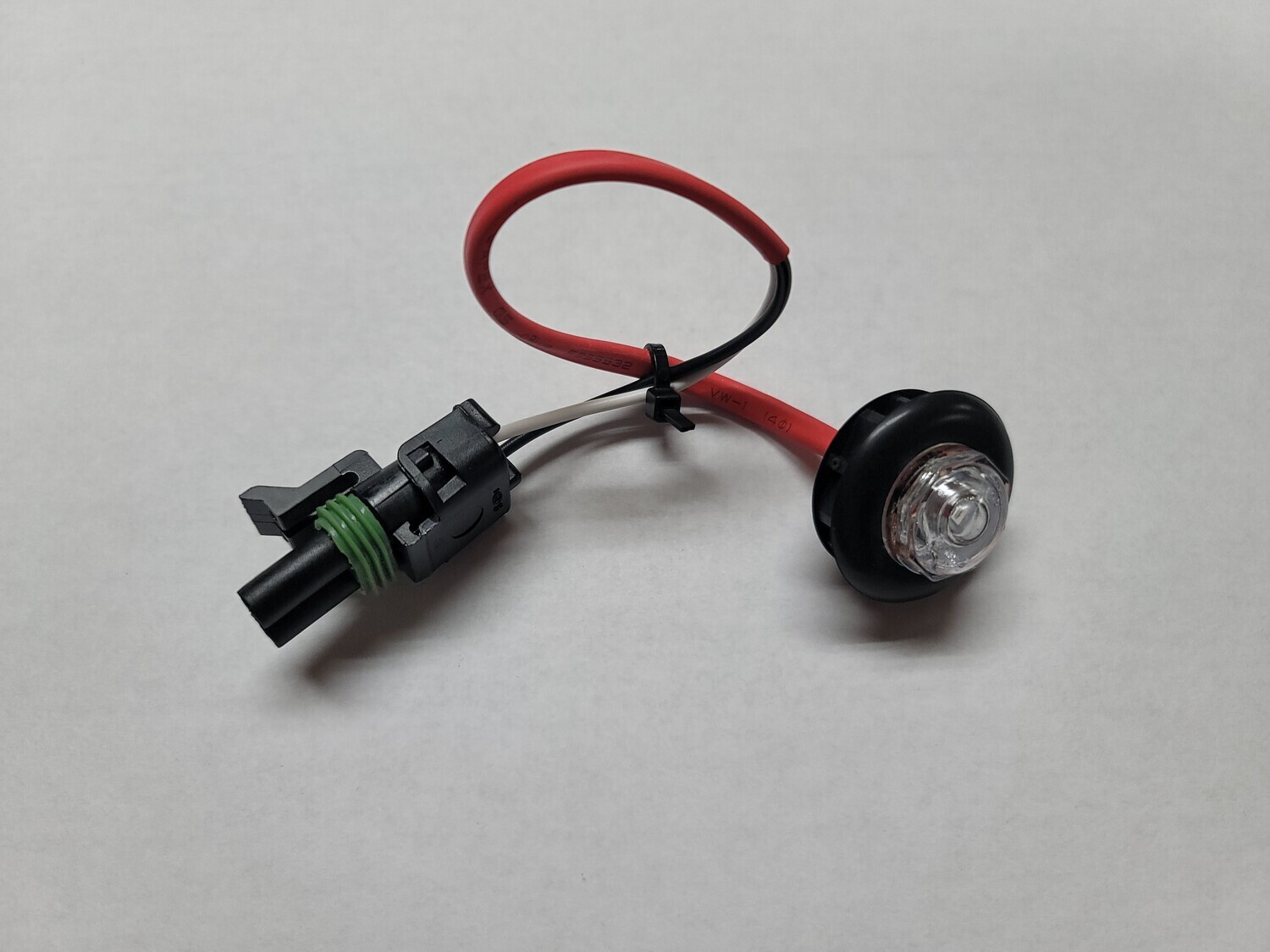 Timpte Clear/Red Bullet Side Marker Light