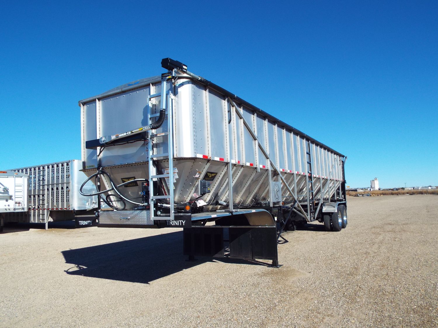 In Production for May: Boise, ID - New 2027 Trinity 42' x 102" x 49.25" Eagle Bridge  48" Belt Trailer 656101-27