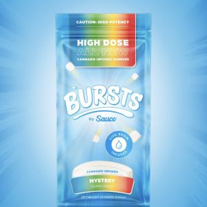 Burst Mystery Infused Live Resin Gummies 800mg INDICA