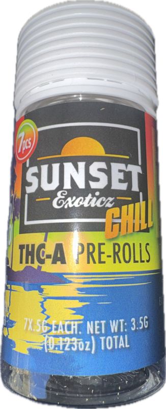 SUNSET Exoticz: 7pk Pre-Rolls - Mango Tango HYBRID