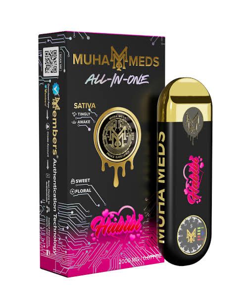 MUHA MEDS: 2gram Disposable Vape - Habibi SATIVA