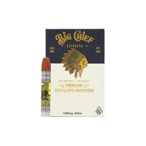 BIG CHIEF: 1gram Premium THC Cartridge - Sunset Gelato HYBRID