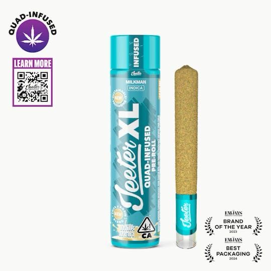 Jeeter XL: 2g Rosin Enhanced w/ THCa Diamonds + Rosin + Kief Pre-Roll - Milkman INDICA
