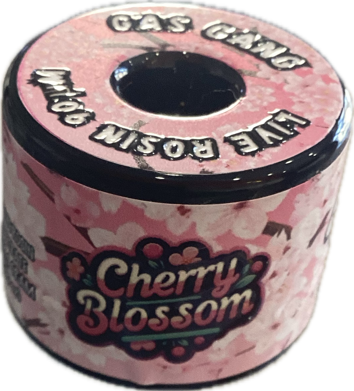 Gas Gang: 1gram Live Rosin Cannabis Concentrate - Cherry Blossom. HYBRID