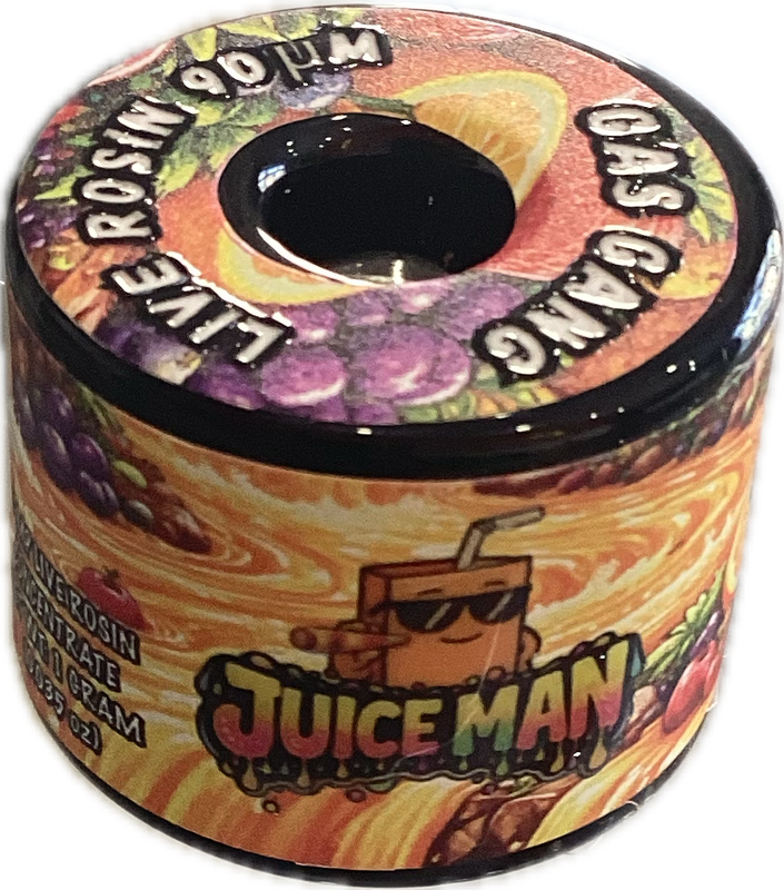 Gas Gang: 1gram Live Rosin Cannabis Concentrate - Juice Man HYBRID