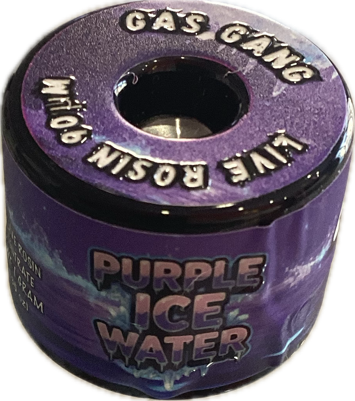 Gas Gang: 1gram Live Rosin Cannabis Concentrate - Purple Ice Water HYBRID