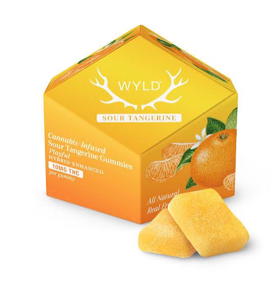 WYLD: 100mg Cannabis-Infused Gummies - Sour Tangerine HYBRID