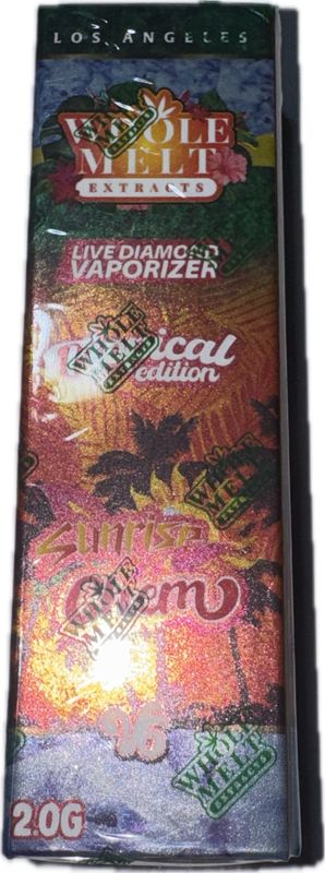 WHOLE MELT Extracts: 2gram Live Diamond Vaporizer (Tropical Edition) - Sunrise Chem SATIVA/HYBRID