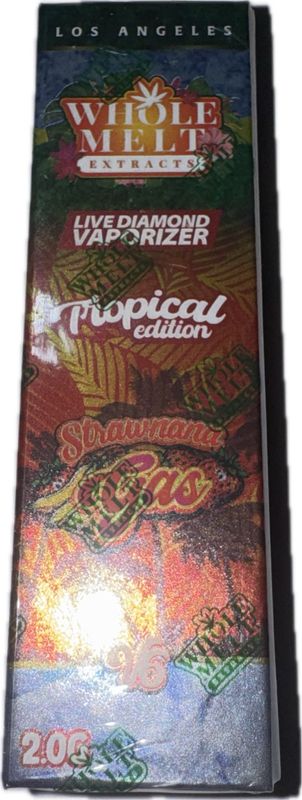 WHOLE MELT Extracts: 2gram Live Diamond Vaporizer (Tropical Edition) - Strawnana Gas INDICA/HYBRID