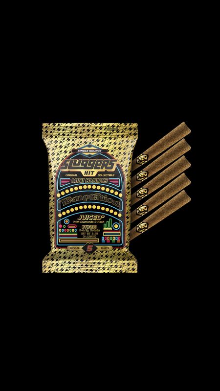 Sluggers HIT: 5pk INFUSED Pre-Rolls • JUICED* With Diamonds &amp; Hash - Temptation HYBRID