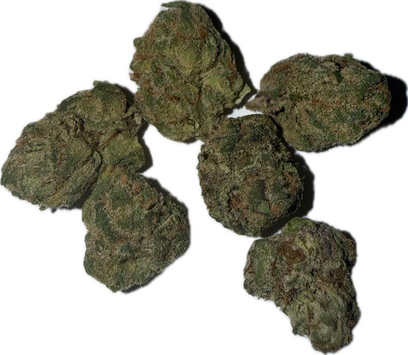 Flower: Blue Taffeez (smalls) • Half Ounce INDICA (Buy Two Half Oz, Get $15 Off • Mix And Match)