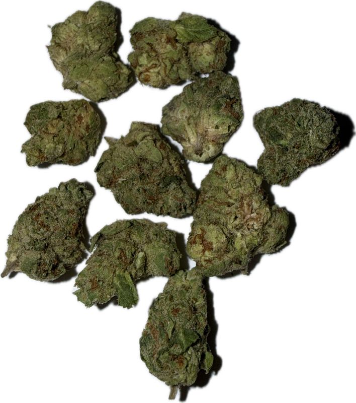 Flower: Nuclear Bomb (smalls) • Half Ounce HYBRID (Buy Two Half Oz, Get $15 Off • Mix And Match)