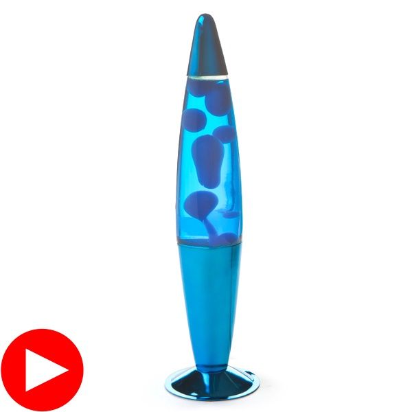 Blue Metallic Peace Motion Lamp