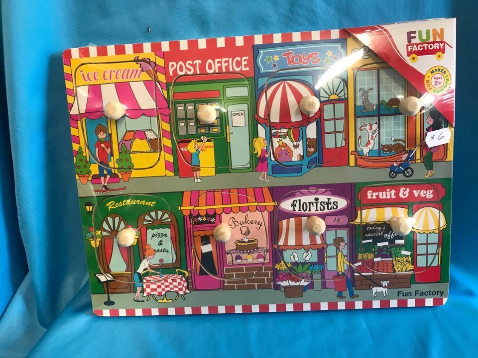 Lets Go Shopping Puzzle with knobs